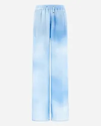 Herno Pantaloni In Cloud Silk Azzurro