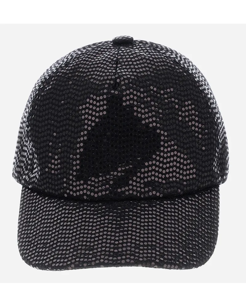 Herno Cappello In Micro Paillettes Nero