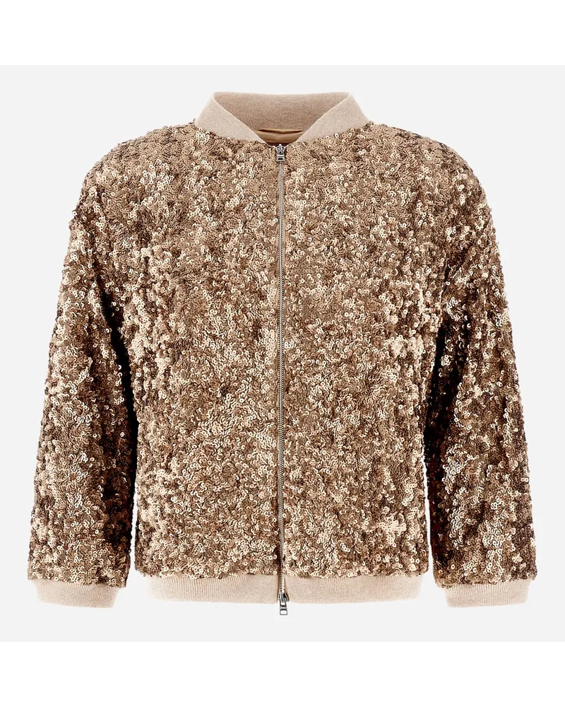 Herno Bomber Resort In Shiny Expression Chantilly