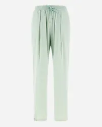 Herno Pantaloni Resort In Light Nylon Stretch Verde