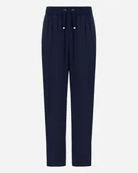 Herno Pantaloni In Light Nylon Stretch Blu