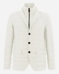 Herno Blazer Con Pettorina In Ecoage Bianco