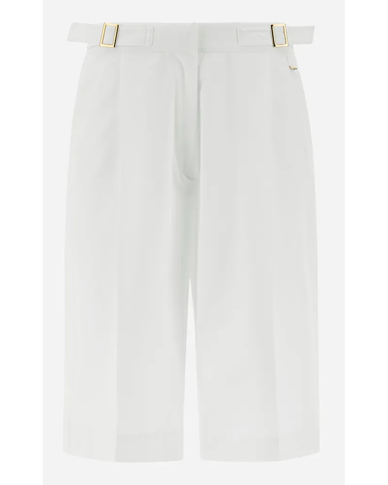 Herno Shorts In Structures Nylon Bianco