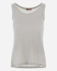 Herno Top Resort In Lurex Summer Ribs Grigio