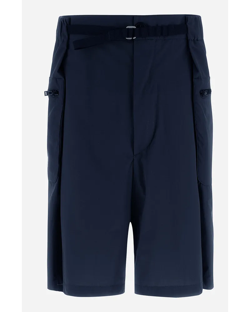 Herno Pantaloni Corti Globe In Eco Everyday Blu