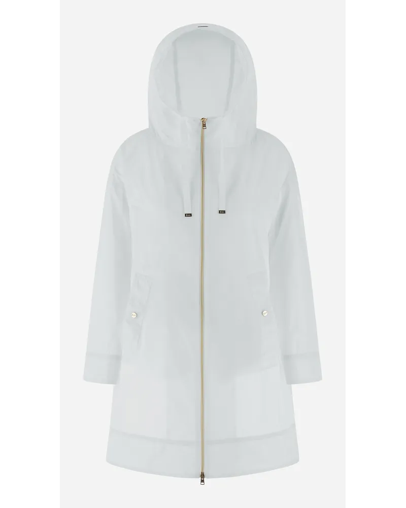 Herno Parka In New Techno Taffeta Bianco
