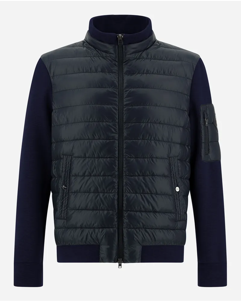 Herno Bomber In Nylon Ultralight E Yoga Blu