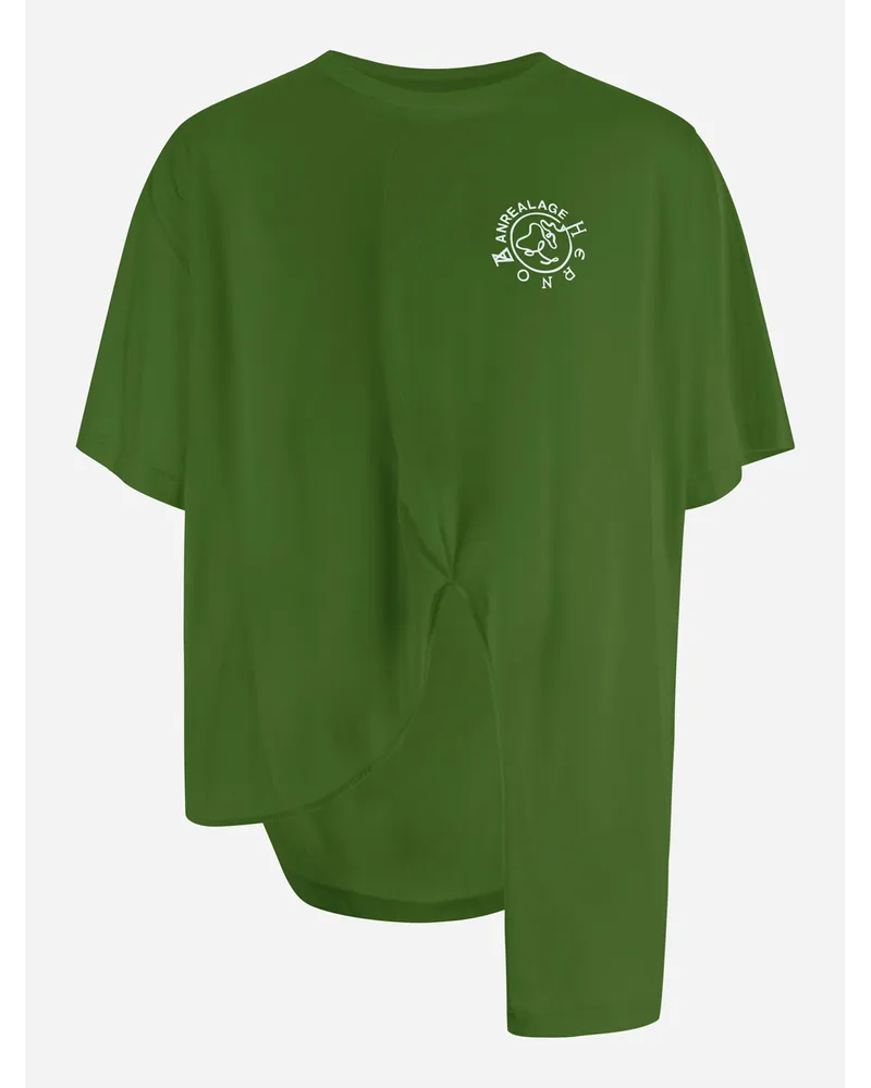 Herno Maglia Globe In Eco Jersey Verde