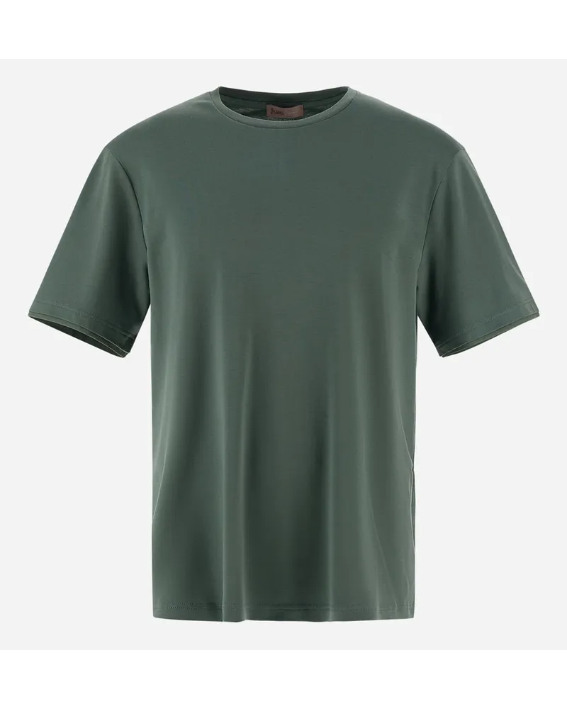 Herno T-shirt Resort In Basic Cotton Salvia