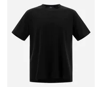 T-shirt In Superfine Cotton Stretch - Uomo T-shirt E Polo Nero