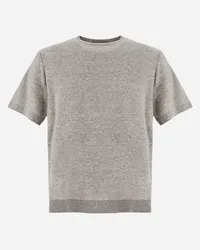 Herno Maglia Resort In Jeans Effect Grigio