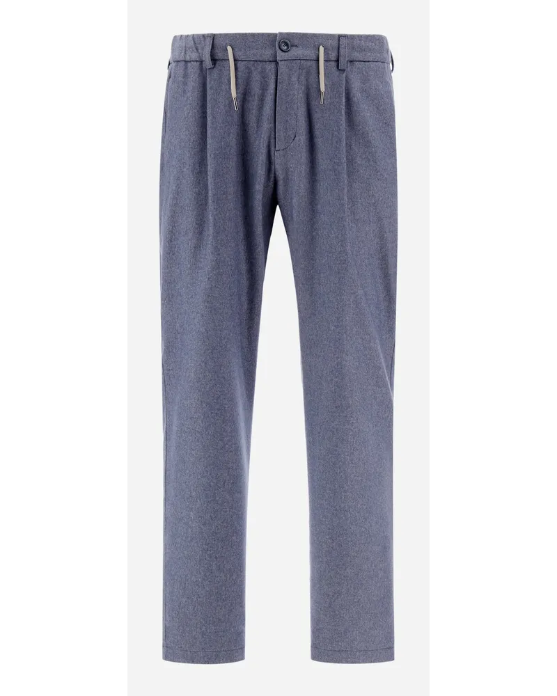 Herno Pantaloni Resort In Cashmere Seta Denim