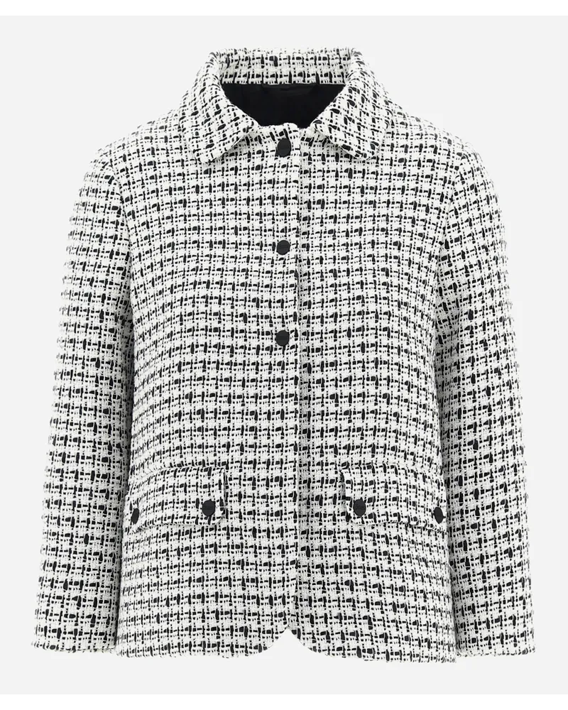 Herno Giacca In Trend Tweed Bianco