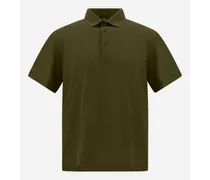 Polo In Jersey Crepe - Uomo T-shirt E Polo Militare Chiaro