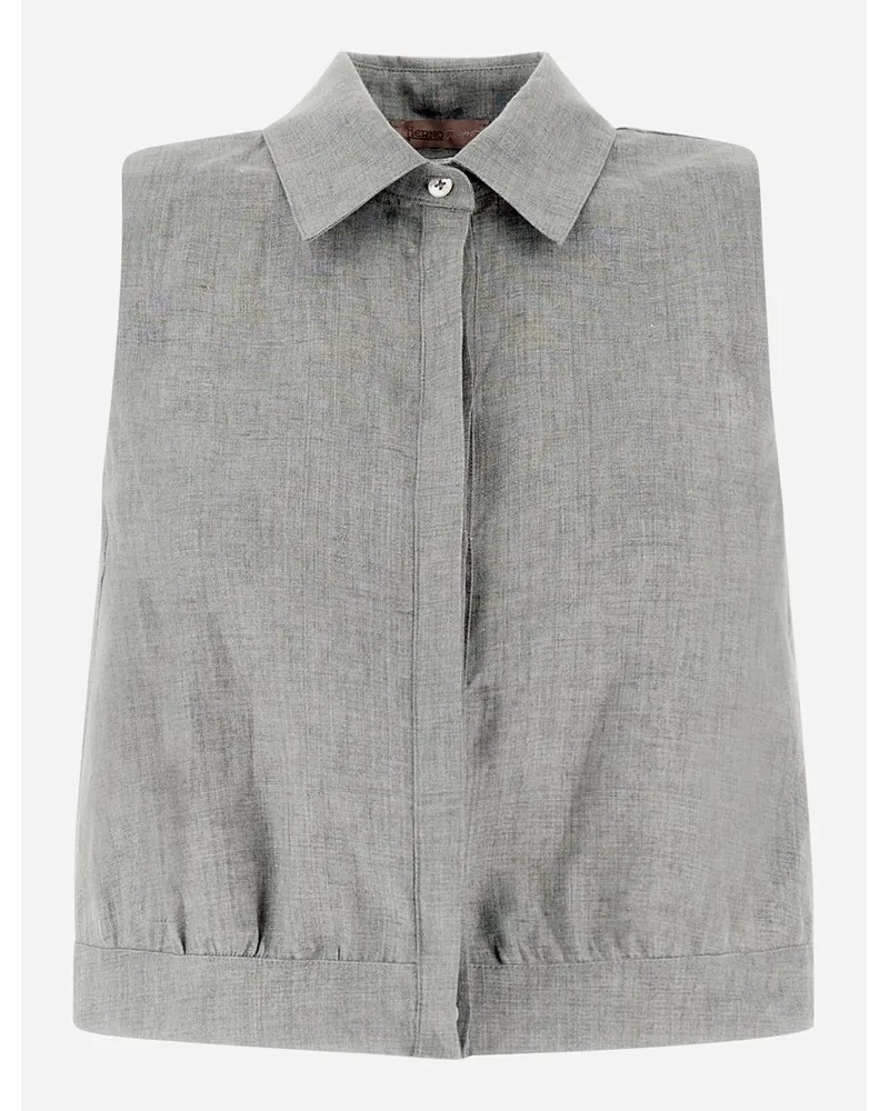 Herno Blusa Resort In New Lino Chantilly