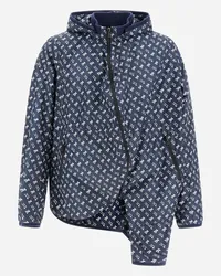 Herno Parka Globe In Eco Monogram Blu