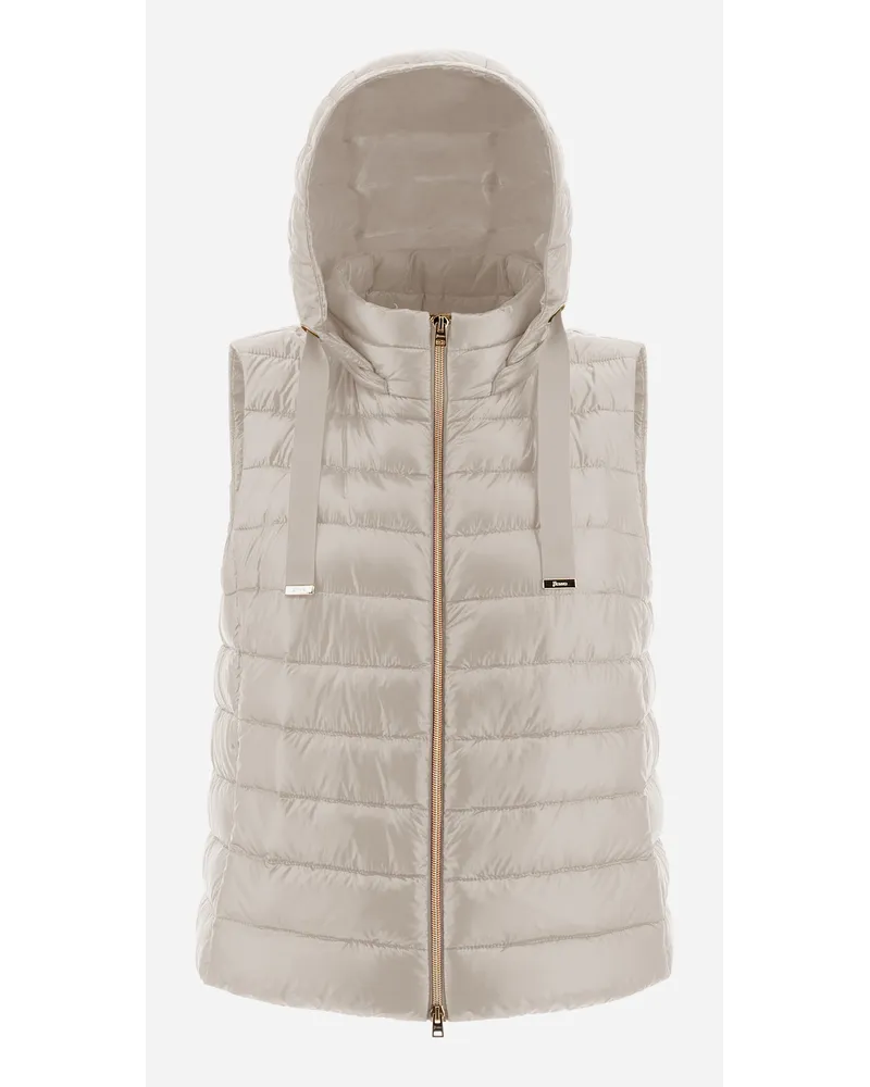 Herno Smanicato In Nylon Ultralight Chantilly