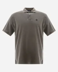 Herno Polo In Pigment Dye Pique Militare