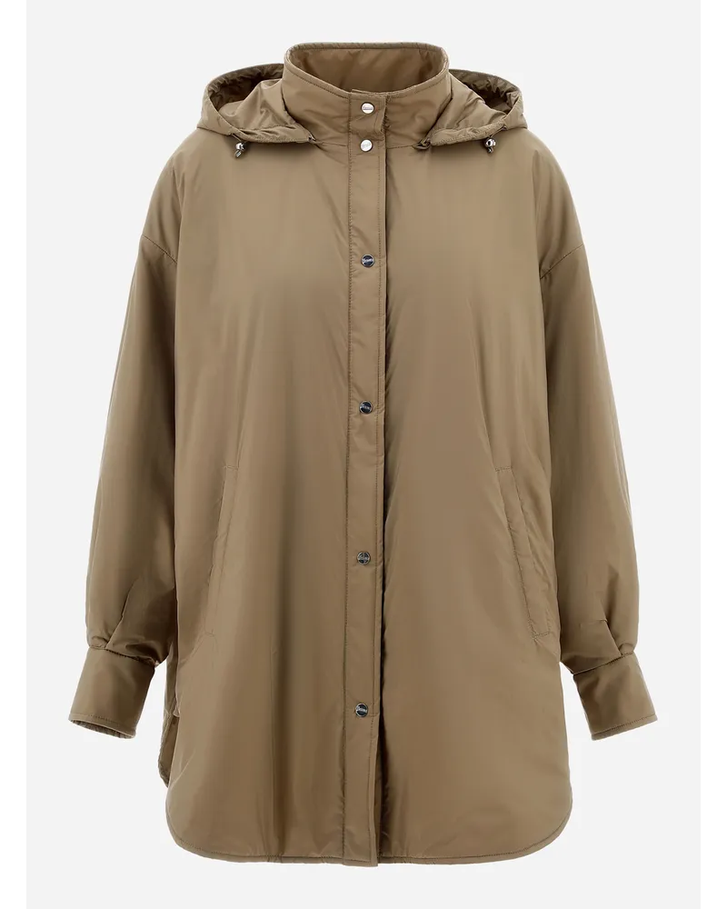 Herno Parka In Ecoage Sabbia