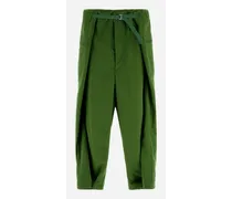 Pantaloni Globe In Recycled Nylon Twill -  Pantaloni Verde