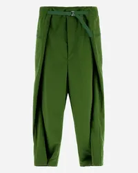 Herno Pantaloni Globe In Recycled Nylon Twill Verde