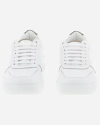 Herno Sneaker In Pelle E Monogram Bianco