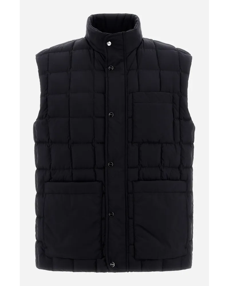 Herno Smanicato Imbottito In Ecoage Nero