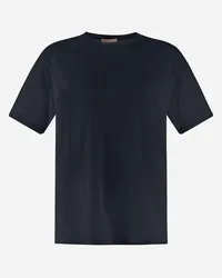 Herno T-shirt Resort In Basic Cotton Blu