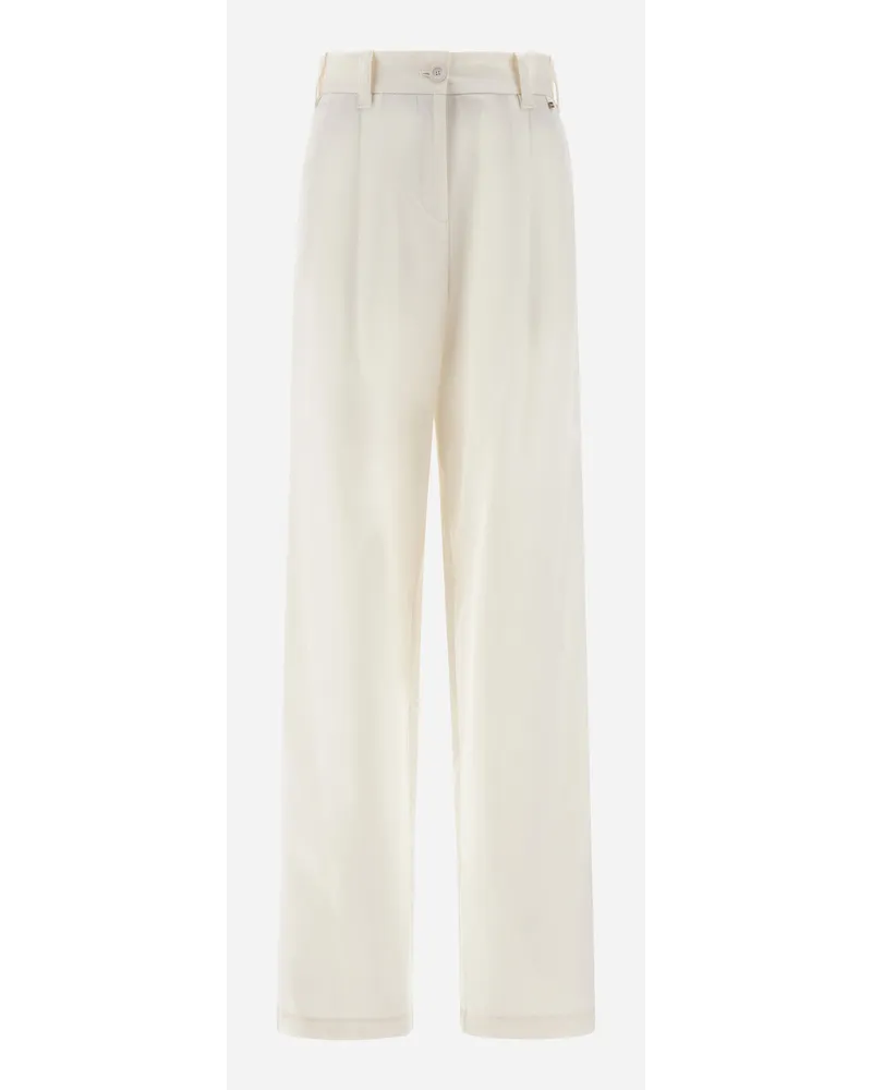 Herno Pantaloni In Delon Bianco
