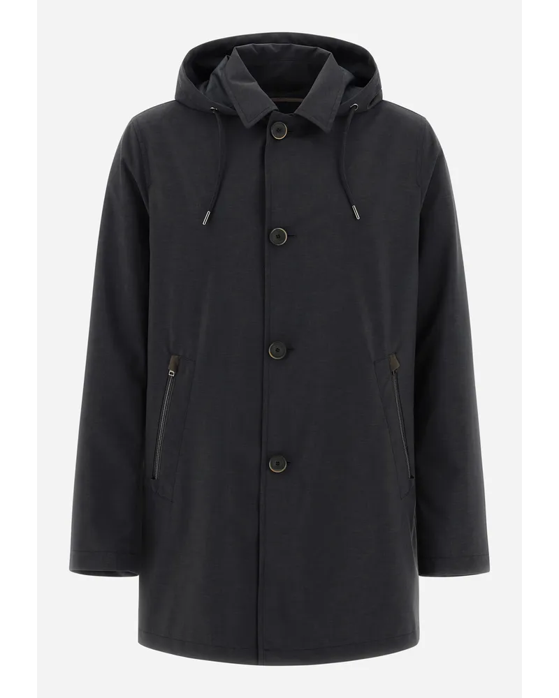 Herno Impermeabile In Techno Lux Grigio