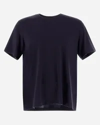 Herno T-shirt Resort In Soft Wool Jersey Blu