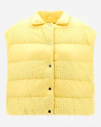 Herno Smanicato In Nylon Ultralight E Spring Lace Giallo