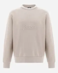 Herno Felpa In Cotton Sweater Chantilly