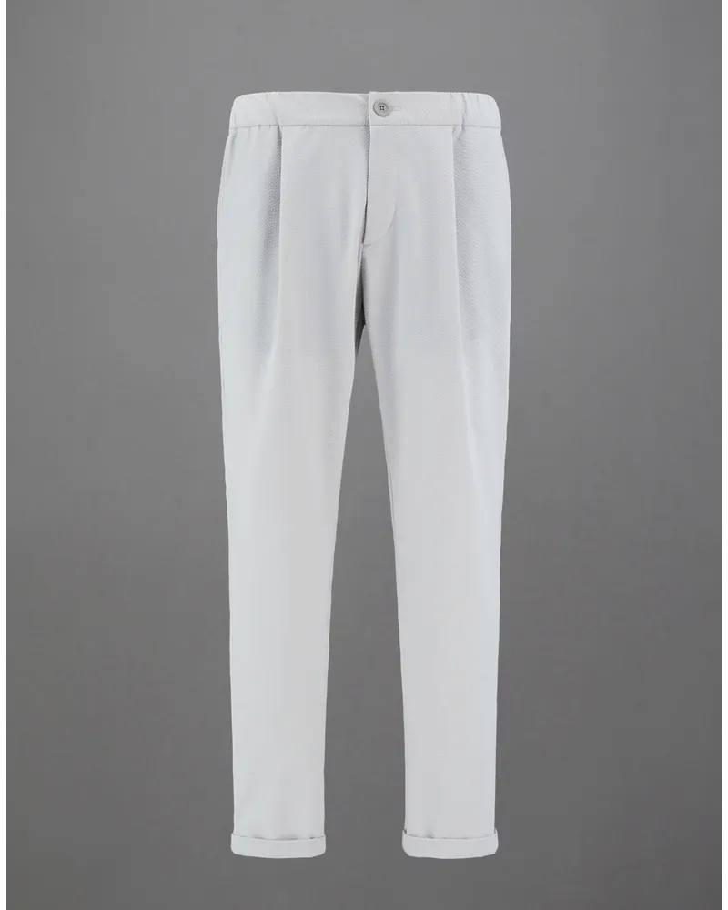 Herno Pantaloni Laminar In Wavy Touch Ghiaccio