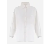 Camicia In Cotton - Donna Camicie Bianco