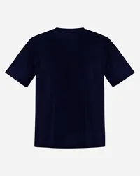 Herno T-shirt In Superfine Cotton Stretch E Light Scuba Blu