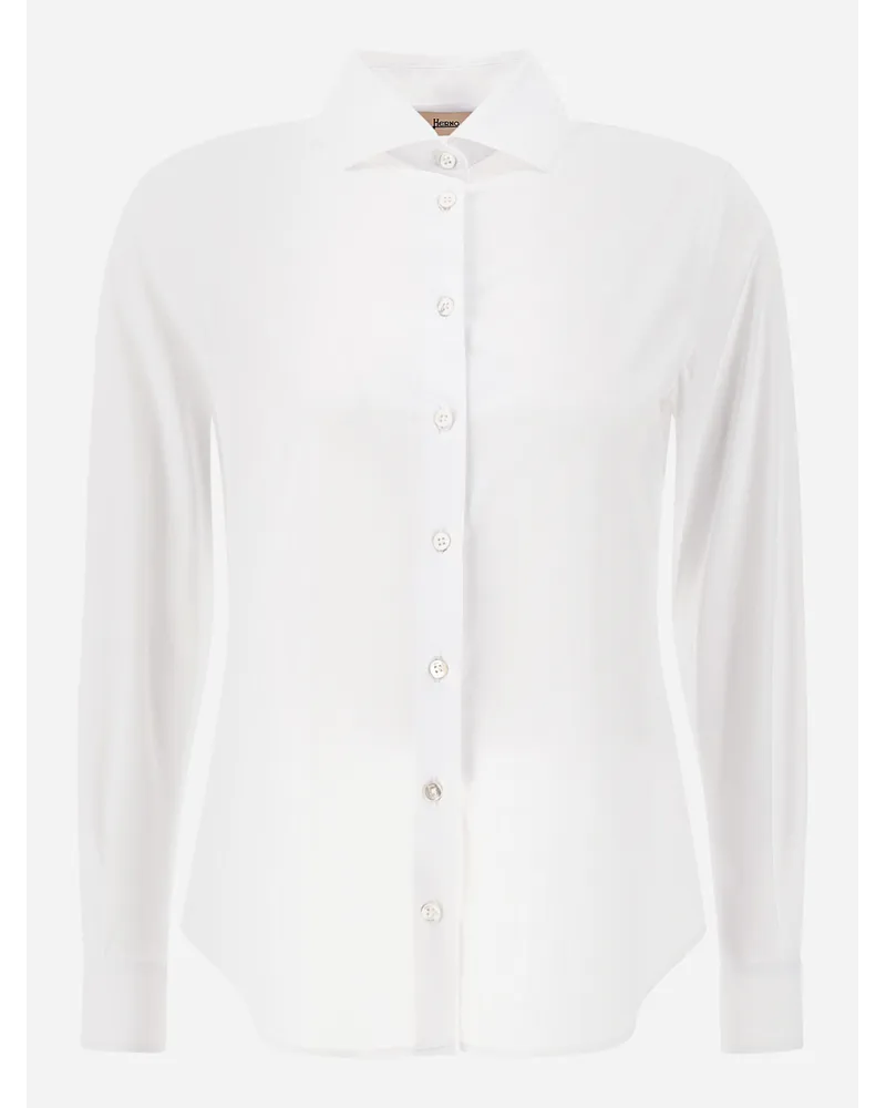 Herno Camicia Da Donna In Spring Ultralight Scuba Bianco