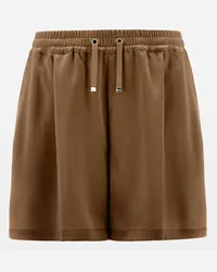 Herno Shorts In Casual Satin Sabbia