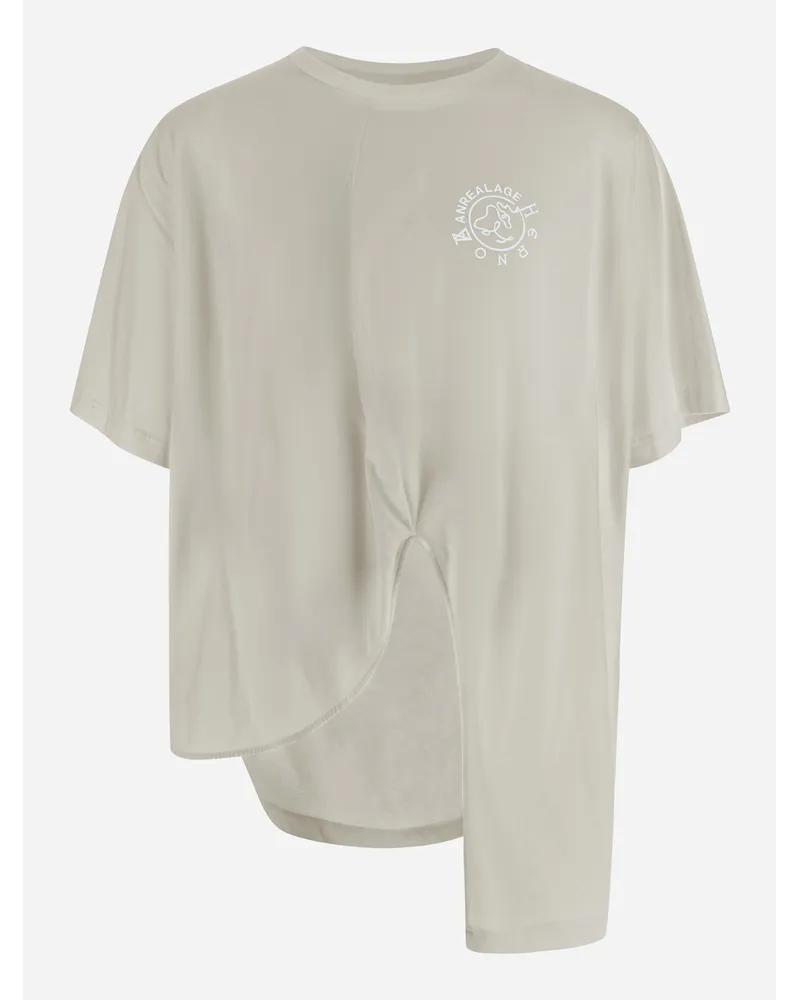 Herno Maglia Globe In Eco Jersey Beige