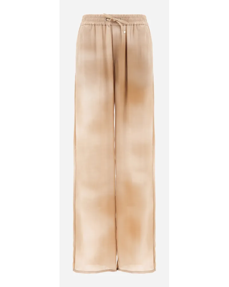 Herno Pantaloni In Cloud Silk Sabbia