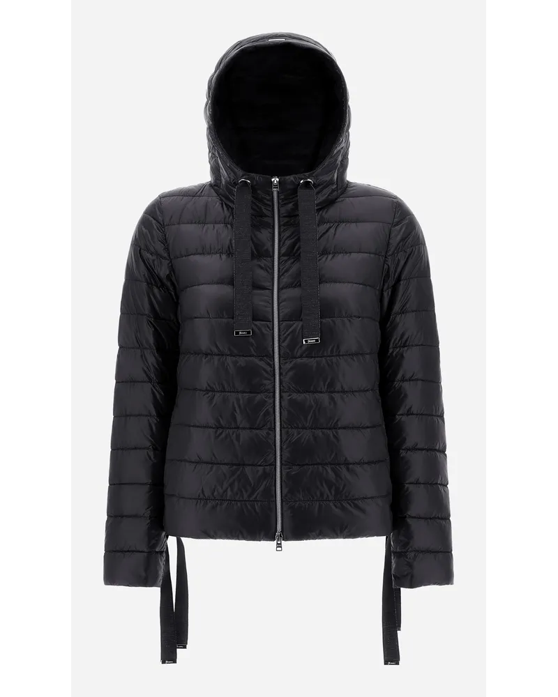 Herno Bomber In Nylon Ultralight Nero