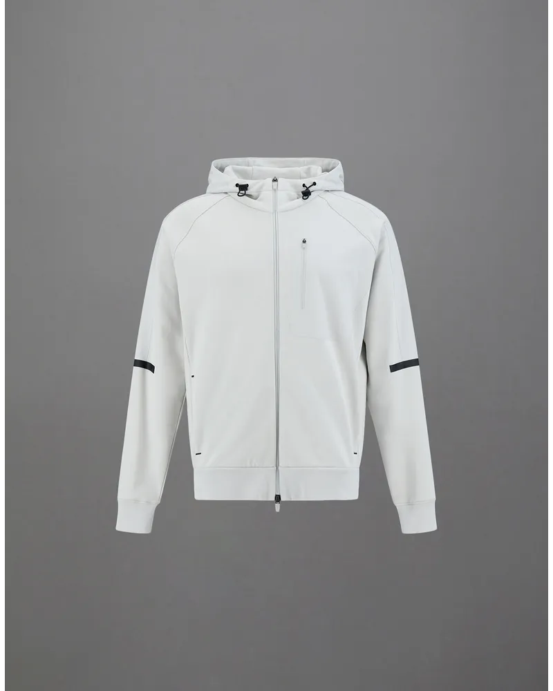 Herno Cardigan Laminar In Cotton Sweater Ghiaccio
