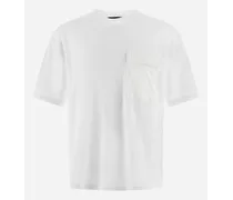 T-shirt In Cotton Jersey - Uomo T-shirt E Polo Bianco