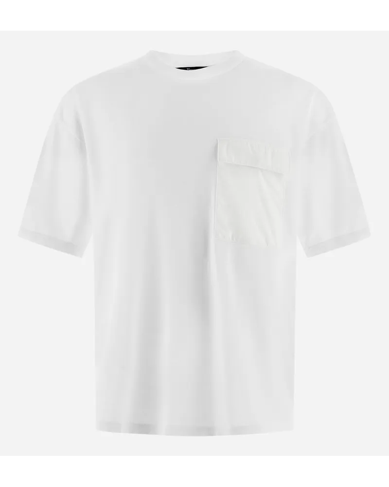 Herno T-shirt In Cotton Jersey Bianco