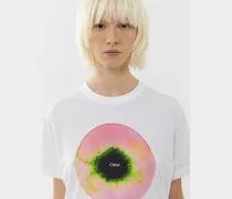 T-shirt con stampa Multicolor 100% Cotone