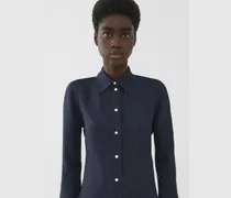 Camicia classica Blu 100% Lino