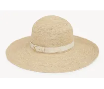 Cappello Woody Chloé x Borsalino Beige Taglia S 100% Carludovica Palmata, coltivata, COO Ecuador