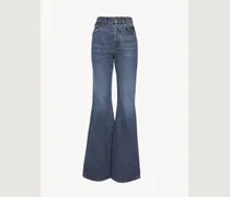 Jeans svasati Merapi Blu 87% Cotone, 13% Canapa