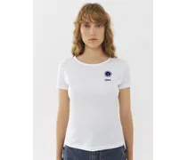 T-shirt aderente Bianco 100% Cotone
