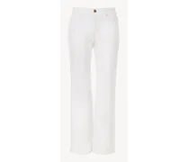 Jeans bootcut cropped Fuego Bianco 87% Cotone, 13% Canapa